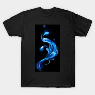 Drops of blue water T-Shirt